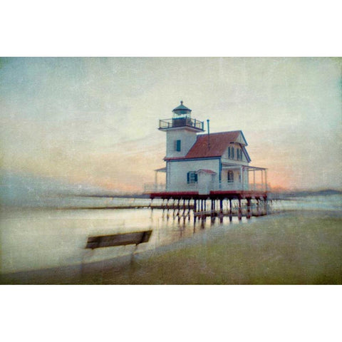 Giving Light White Modern Wood Framed Art Print by Hanna, Dawn D.