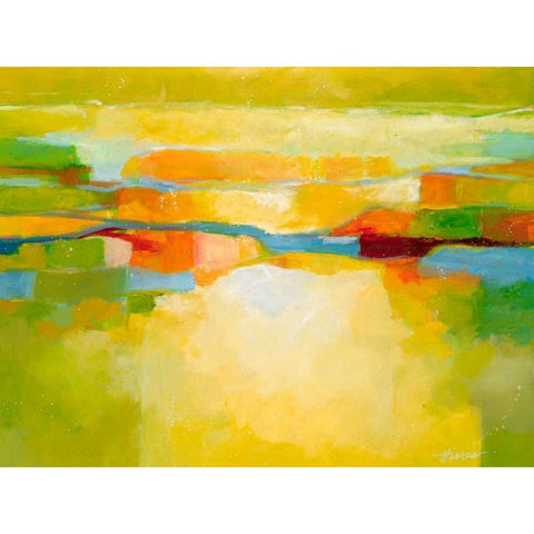 Greener Pastures Black Modern Wood Framed Art Print by Hines