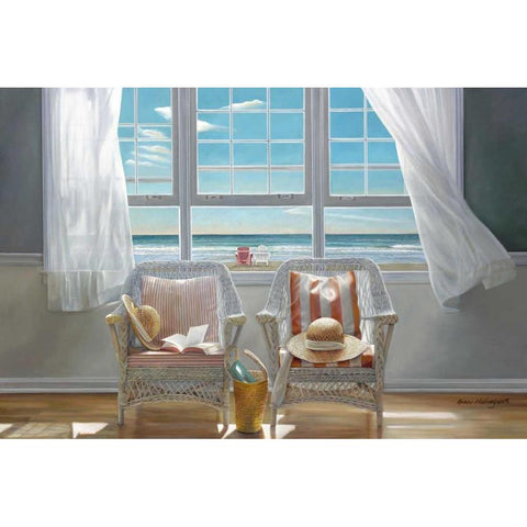 Companions Black Modern Wood Framed Art Print with Double Matting by Hollingsworth, Karen