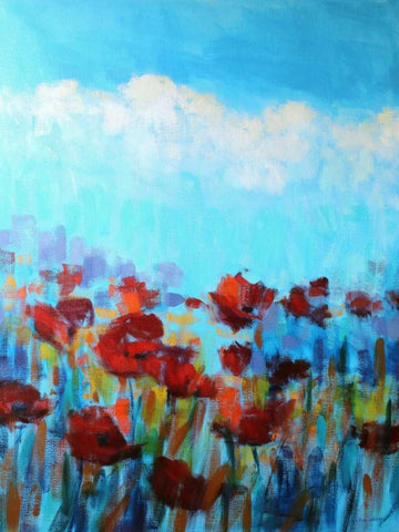 Garden of Delights Black Ornate Wood Framed Art Print with Double Matting by Hardy, Claire