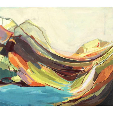 Mount Desert Isle Black Modern Wood Framed Art Print with Double Matting by Hawkins, Amanda K.