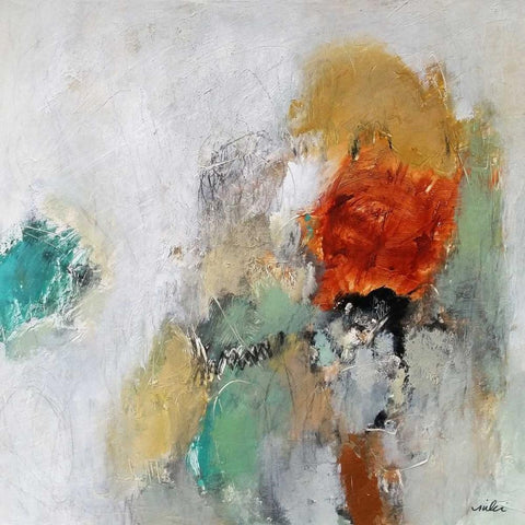 Beyond the Seen White Modern Wood Framed Art Print with Double Matting by Hoeft, Nicole