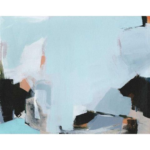 Iceberg Black Modern Wood Framed Art Print by Hawkins, Amanda