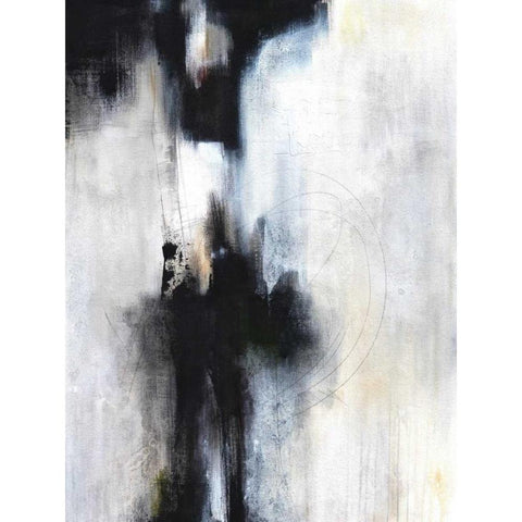 On Purpose Black Modern Wood Framed Art Print by Hale, Karen