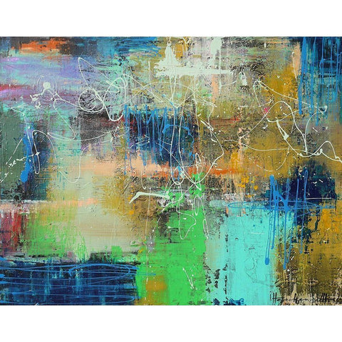 City Reflection Black Modern Wood Framed Art Print with Double Matting by Herckenrath, Ingeborg
