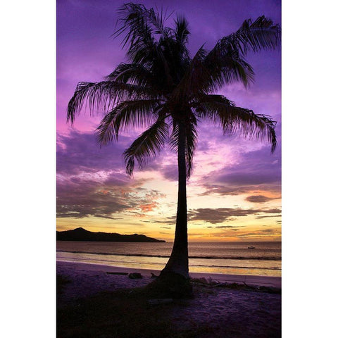 Brasalito Bay, Costa Rica Black Modern Wood Framed Art Print with Double Matting by Hiers, Winthrope