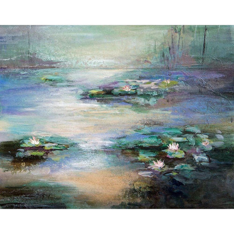 Inner Depth White Modern Wood Framed Art Print by Hale, Karen
