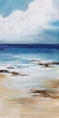 Salt Air White Modern Wood Framed Art Print with Double Matting by Hale, Karen