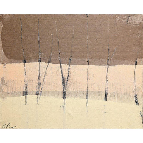 Silence White Modern Wood Framed Art Print by Hendrick, Cathe