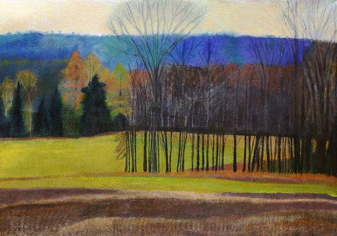 Charlevoix County White Modern Wood Framed Art Print with Double Matting by Hendrick, Cathe