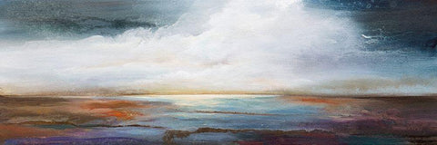 Calm Waters Black Ornate Wood Framed Art Print with Double Matting by Hale, Karen