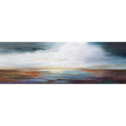 Calm Waters Black Modern Wood Framed Art Print with Double Matting by Hale, Karen