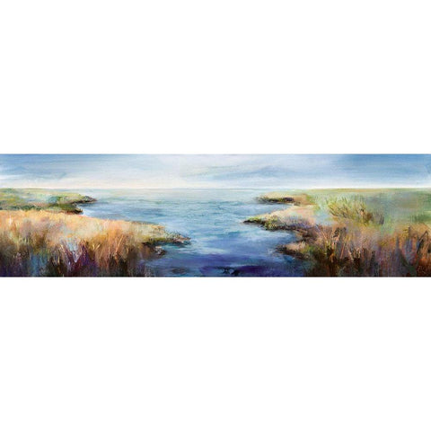 Enjoying The View Black Modern Wood Framed Art Print by Hale, Karen