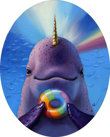 Catch Of The Day Black Ornate Wood Framed Art Print with Double Matting by Heffernan, Lucia