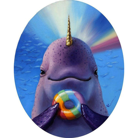 Catch Of The Day White Modern Wood Framed Art Print by Heffernan, Lucia