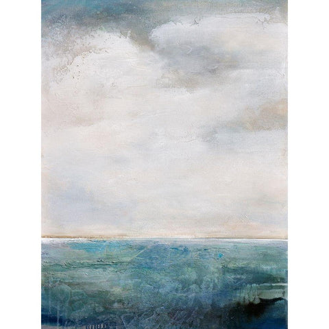 On The Edge Black Modern Wood Framed Art Print with Double Matting by Hale, Karen