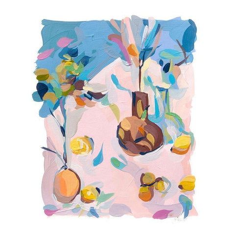 Still Life 25 Black Modern Wood Framed Art Print by Hastie, Joanne