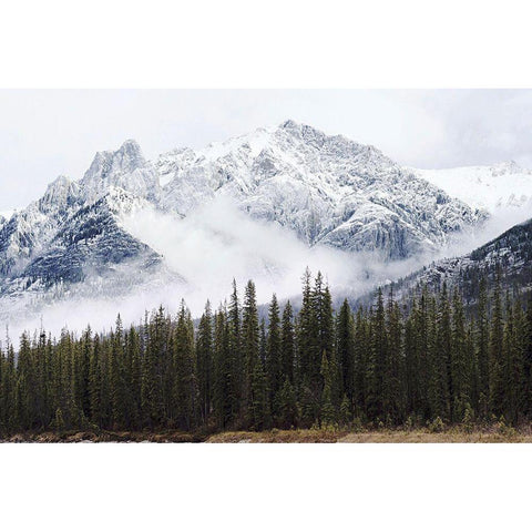 Adventure Mountain Black Modern Wood Framed Art Print with Double Matting by Henriksen, Jennifer