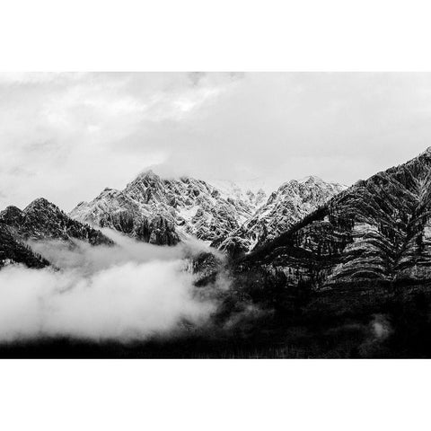 Canadian Rockies Black Modern Wood Framed Art Print by Henriksen, Jennifer