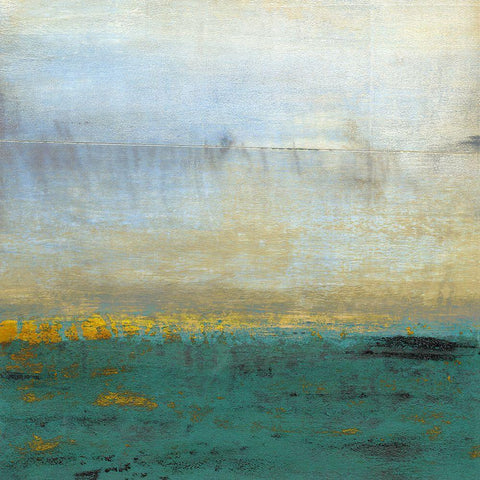 Horizons White Modern Wood Framed Art Print by Hile, Scott