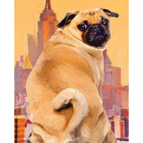 Audrey Black Modern Wood Framed Art Print with Double Matting by Hastings, Porter