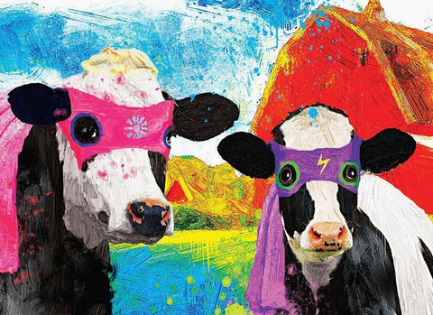 Lightning Girl and Tina Black Ornate Wood Framed Art Print with Double Matting by Hastings, Porter