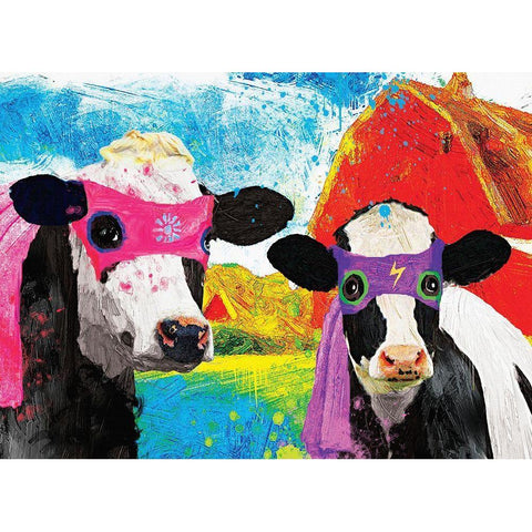 Lightning Girl and Tina White Modern Wood Framed Art Print by Hastings, Porter