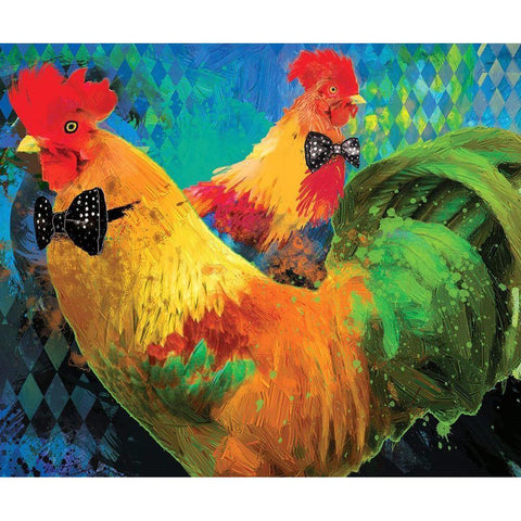 Russo and Frank White Modern Wood Framed Art Print by Hastings, Porter