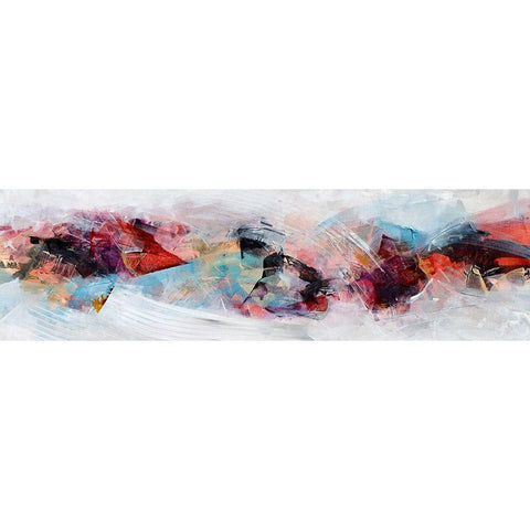 Time Span White Modern Wood Framed Art Print by Hale, Karen