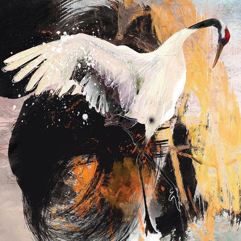 Firebird Suite Black Modern Wood Framed Art Print by Hastings, Porter