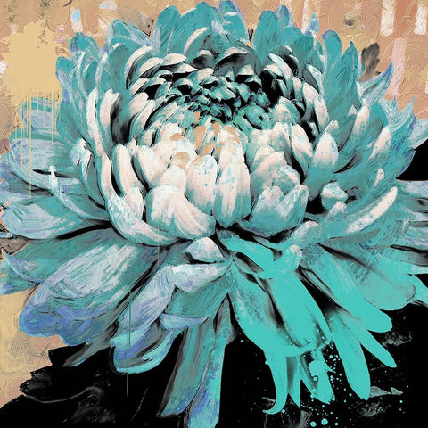 Boom Bloom No. 2 Black Ornate Wood Framed Art Print with Double Matting by Hastings, Porter