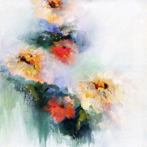 Unfolding Black Modern Wood Framed Art Print by Hale, Karen