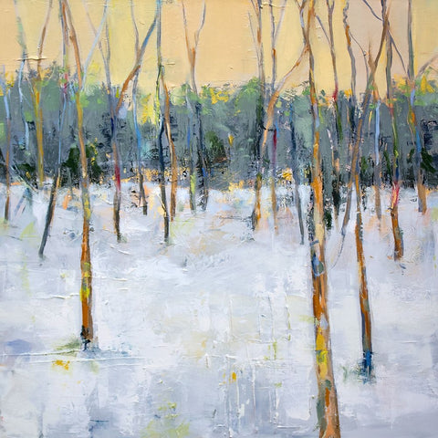 Forest Black Modern Wood Framed Art Print by Hootnick, Sally