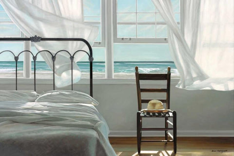 The Dream of Water White Modern Wood Framed Art Print with Double Matting by Hollingsworth, Karen