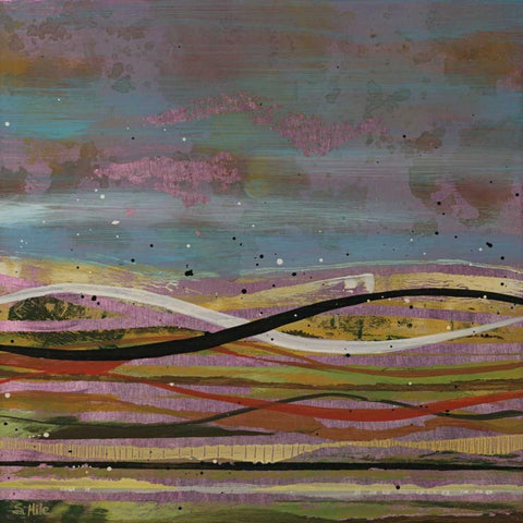 High Plains 1 White Modern Wood Framed Art Print by Hile, Scott