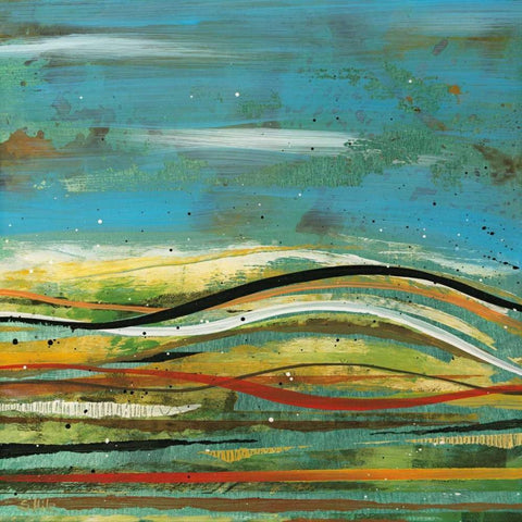 High Plains 4 Black Modern Wood Framed Art Print by Hile, Scott