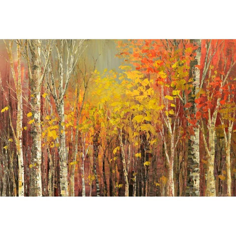 Tangled Colors White Modern Wood Framed Art Print by Iliina, Tatiana