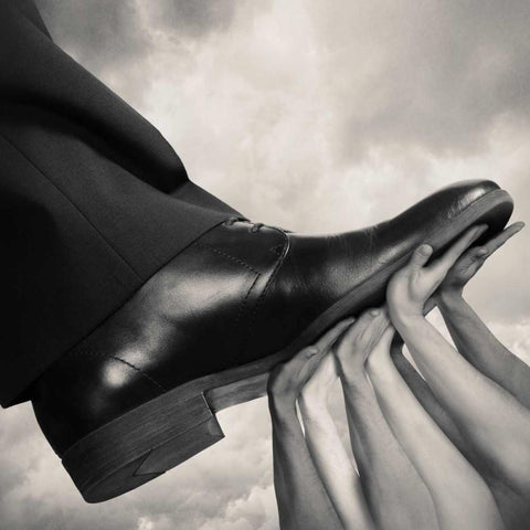 United Black Modern Wood Framed Art Print with Double Matting by Ingberg, Tommy