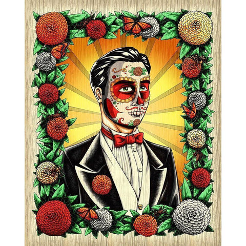 Muerto Groom White Modern Wood Framed Art Print by Ivins, Nicholas