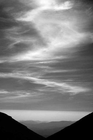 Heavens Above White Modern Wood Framed Art Print with Double Matting by PhotoINC Studio