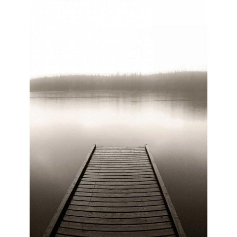 Dock 2 White Modern Wood Framed Art Print by PhotoINC Studio
