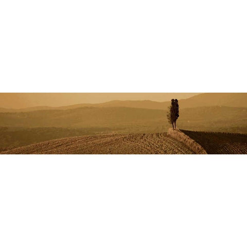 Toscana Landscape White Modern Wood Framed Art Print by PhotoINC Studio