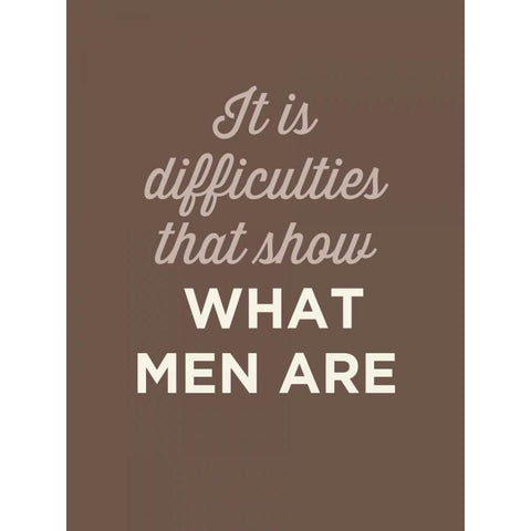 What Men Are Gold Ornate Wood Framed Art Print with Double Matting by GraphINC