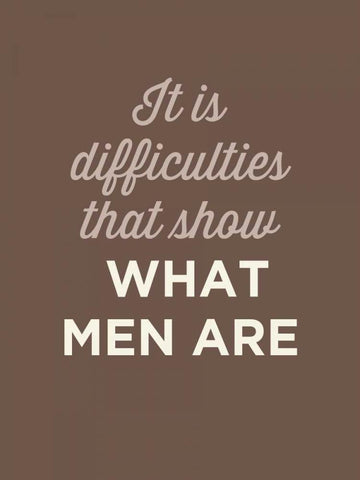 What Men Are Black Ornate Wood Framed Art Print with Double Matting by GraphINC