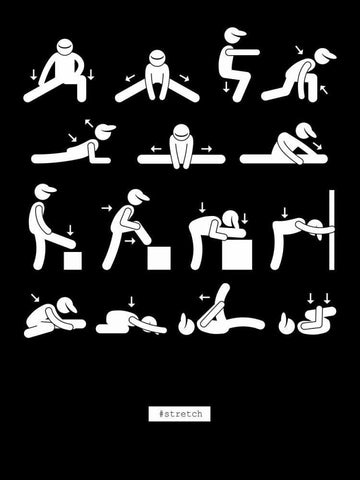 Workout Black Ornate Wood Framed Art Print with Double Matting by GraphINC