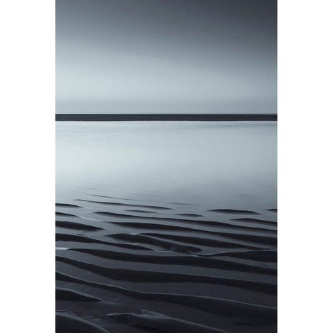 Low Tide White Modern Wood Framed Art Print by Incado