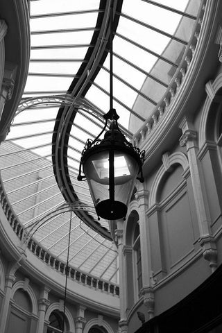 Rotunda White Modern Wood Framed Art Print with Double Matting by Incado