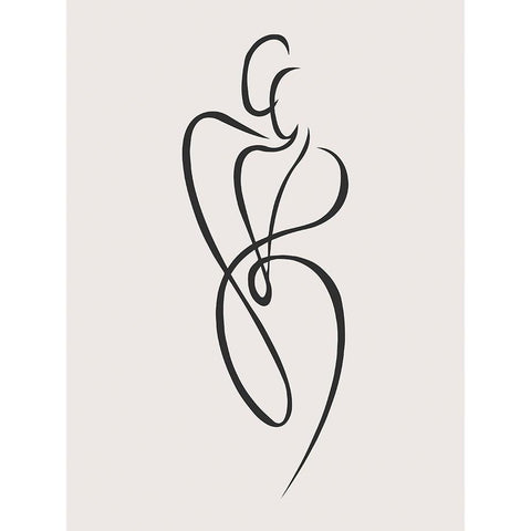 Behind Every Strong Man Black Modern Wood Framed Art Print by Incado