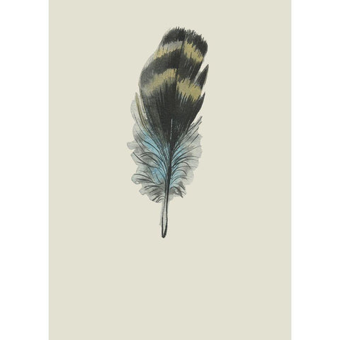 Feather 03 White Modern Wood Framed Art Print by Incado