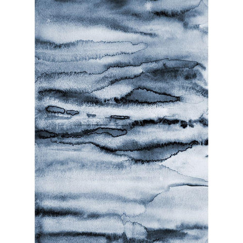 Water II Gold Ornate Wood Framed Art Print with Double Matting by Incado